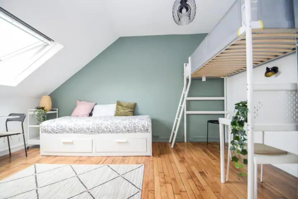 Disponible - Appartement Entier - 10Mn Rer B Aeroport Cdg - Paris Gare Du Nord, T11 Express, Le Bourget, Tout Equipe, Netflix Gratuit, 3 Personnes, 4Eme Etage, Escaliers, Parc Des Expositions, Parking Rue Gratuit Apres 19H Дранси Екстериор снимка